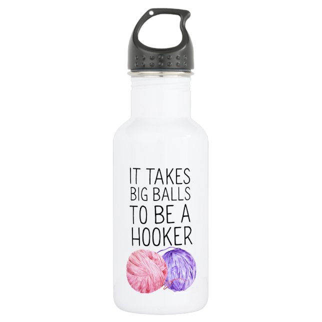 Bouteille D'eau En Acier Inoxydable Crochet drôle de fil (Devant)