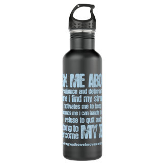 Bouteille D'eau En Acier Inoxydable Crohns et habilitation de colite
