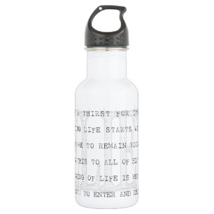 Bouteille D'eau En Acier Inoxydable Croyez Yeshua. Chrétien