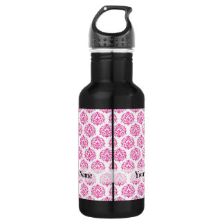 Bouteille D'eau En Acier Inoxydable Damas rose chaud