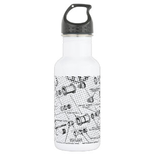 Bouteille D'eau En Acier Inoxydable Diagramme éclaté de hub (noir/blanc)