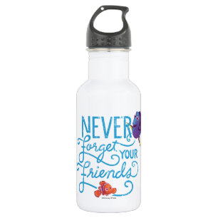 Bouteille D'eau En Acier Inoxydable Dory et Nemo N'oubliez jamais vos amis