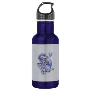 Bouteille D'eau En Acier Inoxydable Dragon bleu