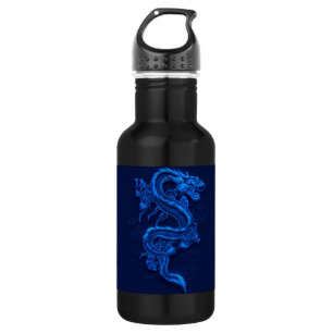 Bouteille D'eau En Acier Inoxydable Dragon bleu chinois