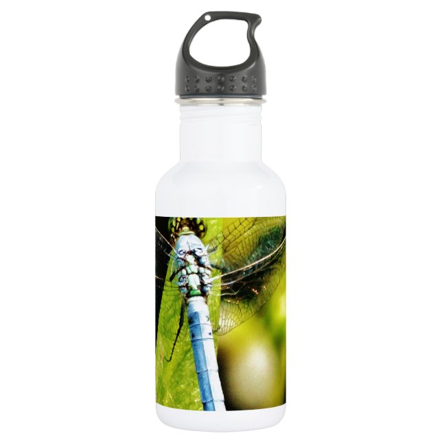 Bouteille D'eau En Acier Inoxydable Dragonfly bleu clair (Devant)