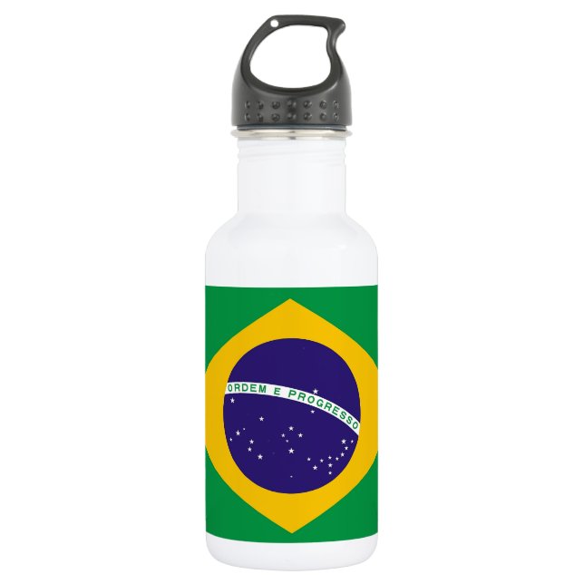 Bouteille D'eau En Acier Inoxydable Drapeau brésilien Liberty Bottle (Devant)