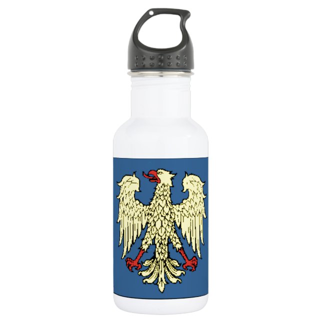 Bouteille D'eau En Acier Inoxydable Drapeau de Friuli-Venezia Giulia (Italie) (Devant)