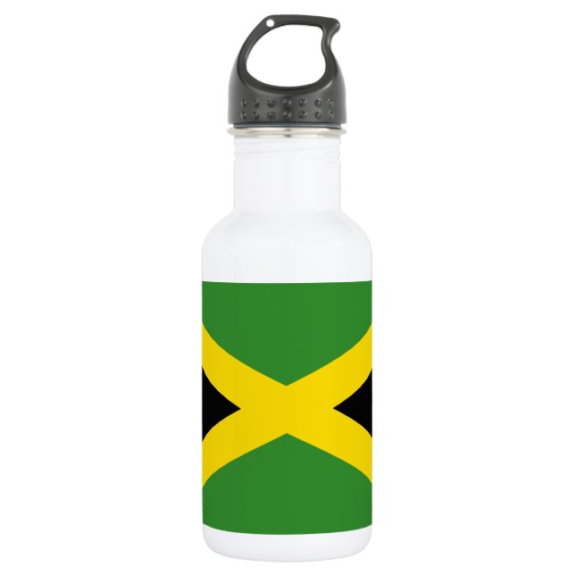 Bouteille D'eau En Acier Inoxydable Drapeau de la Jamaïque (Devant)