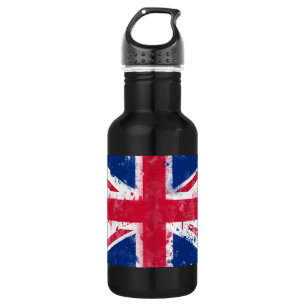 Bouteille D'eau En Acier Inoxydable Drapeau du Royaume-Uni ou de l'Union Jack