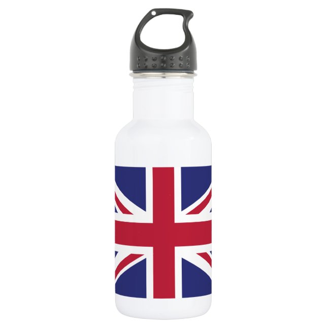 Bouteille D'eau En Acier Inoxydable Drapeau du Royaume-Uni patriotique (Devant)