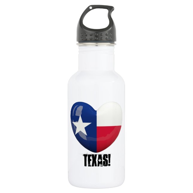 Bouteille D'eau En Acier Inoxydable Drapeau Texas (Devant)
