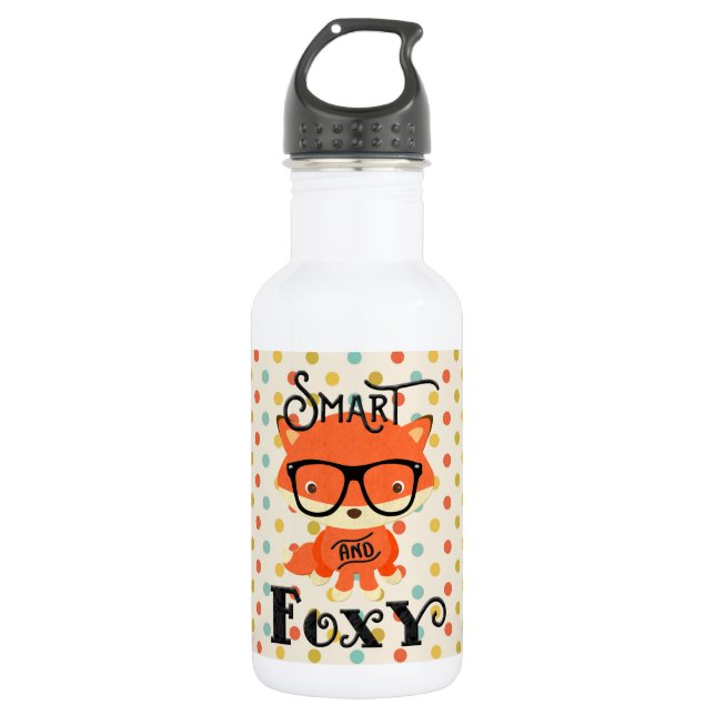 Bouteille D'eau En Acier Inoxydable Drinkware Smart ET Foxy-Dots (Devant)