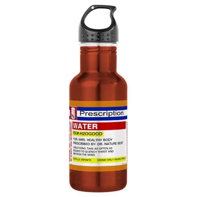 Bouteille D'eau En Acier Inoxydable Drôle Commande personnalisée Eau Boisson Boisson (Devant)