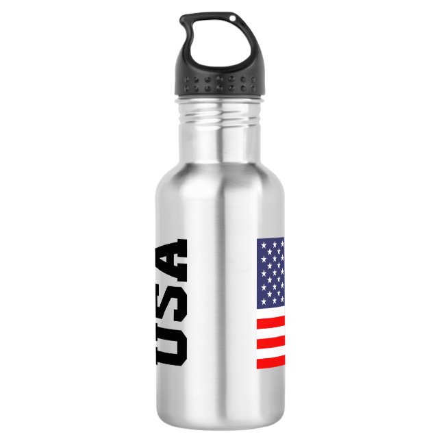 Bouteille d'eau en acier inoxydable du drapeau pat (Dos)