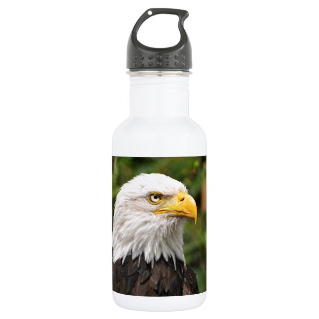 Bouteille D'eau En Acier Inoxydable Eagle chauve américain (Devant)