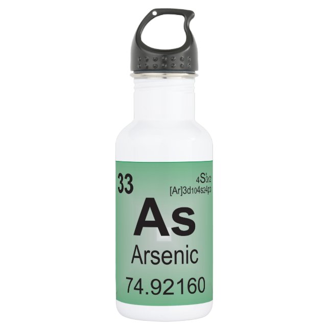 Bouteille D'eau En Acier Inoxydable Élément individuel arsenical de Tableau périodique (Devant)