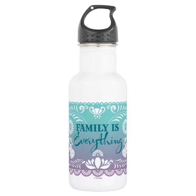 Bouteille D'eau En Acier Inoxydable Elena| La famille est tout (Devant)