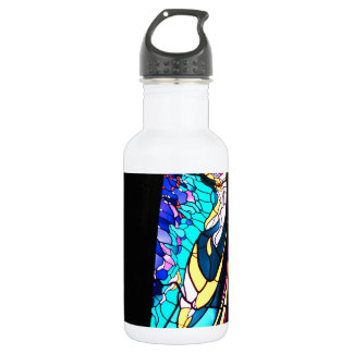 BOUTEILLE D'EAU EN ACIER INOXYDABLE FANTASIE DE VERRE COLORÉ 2