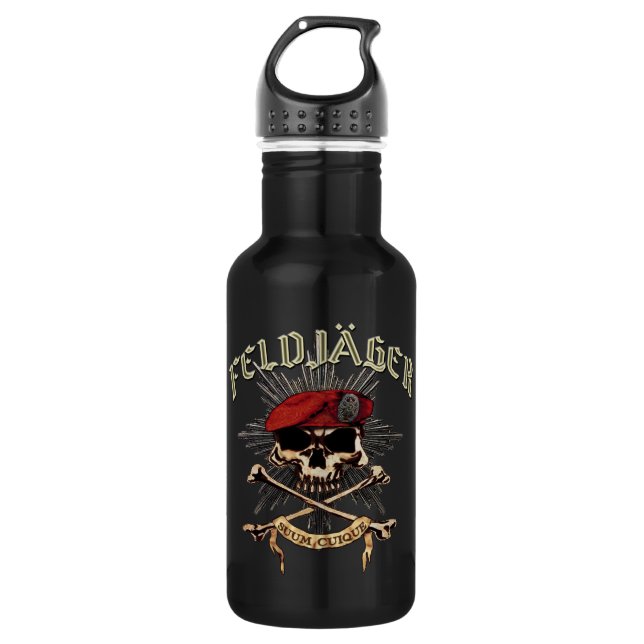 Bouteille D'eau En Acier Inoxydable Feldjager Wasser-Flasche (Devant)