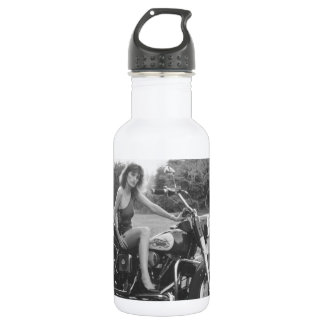 Bouteille D'eau En Acier Inoxydable Fille pin-up de moto