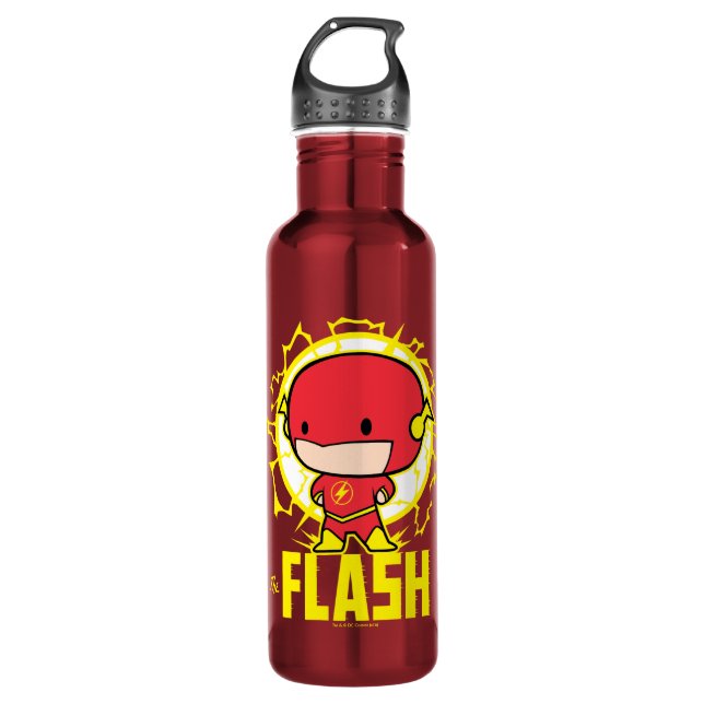 Bouteille D'eau En Acier Inoxydable Flash Chibi Avec Électricité (Devant)