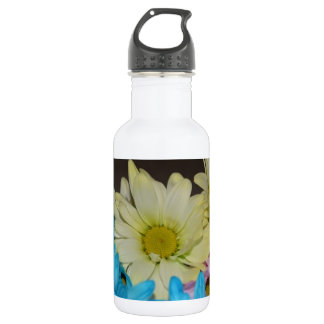 Bouteille D'eau En Acier Inoxydable Fleurs de mariage Daisy Peace Love Destiny