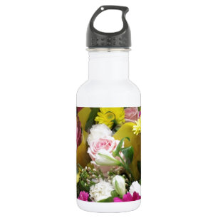 Bouteille D'eau En Acier Inoxydable Fleurs florales