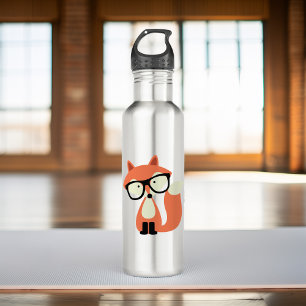 Bouteille D'eau En Acier Inoxydable Fox rouge de hippie mignon