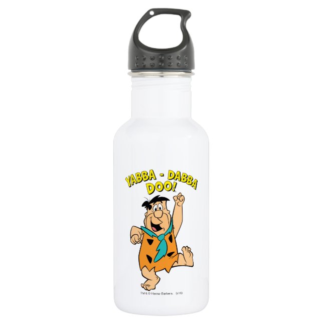 Bouteille D'eau En Acier Inoxydable Fred Flintstone Yabba-Dabba Doo ! (Devant)
