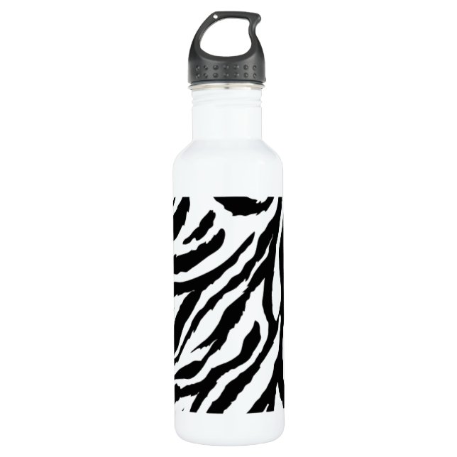 Bouteille D'eau En Acier Inoxydable Funky Zebra Print Gym (Devant)
