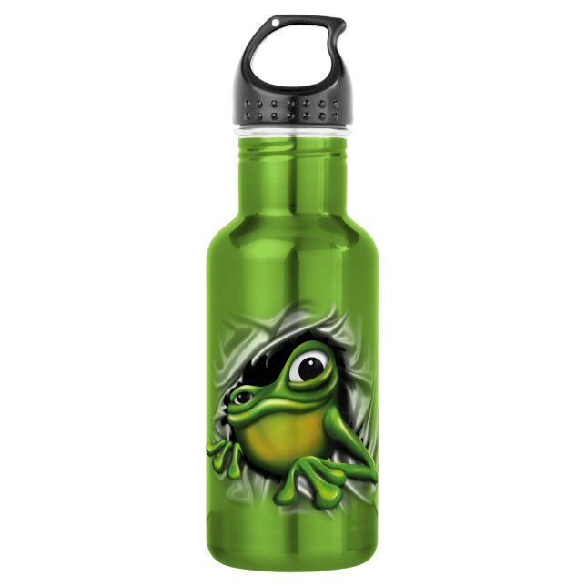 Bouteille D'eau En Acier Inoxydable Grenouille 3D fraîche (Devant)