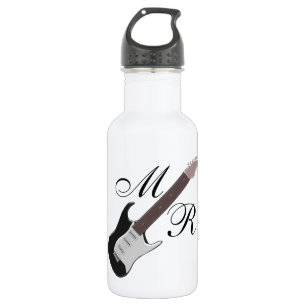 Bouteille D'eau En Acier Inoxydable Guitare électrique monogramme