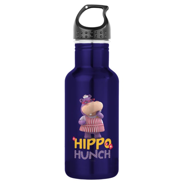 Bouteille D'eau En Acier Inoxydable Hallie - Hippo Hunch (Devant)