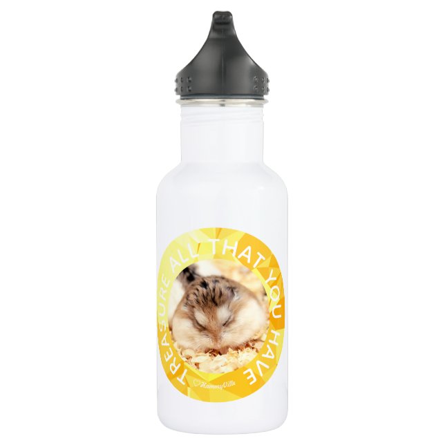 Bouteille D'eau En Acier Inoxydable Hammyville - Hamster mignon Customisé votre propre (Droite)