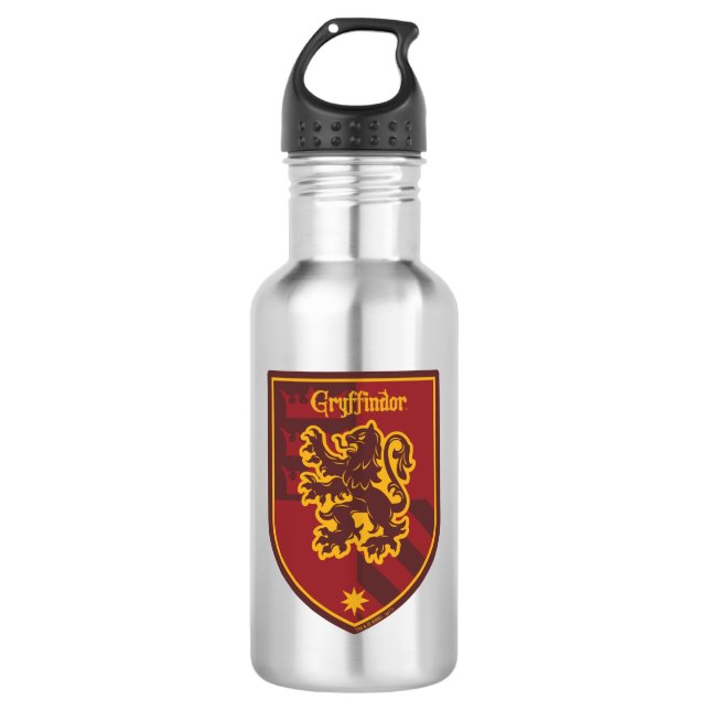 Bouteille D'eau En Acier Inoxydable Harry Potter | Gryffindor House Pride Crest (Devant)