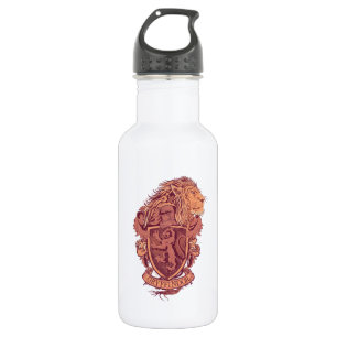 Bouteille D'eau En Acier Inoxydable Harry Potter   Gryffindor Lion Crest