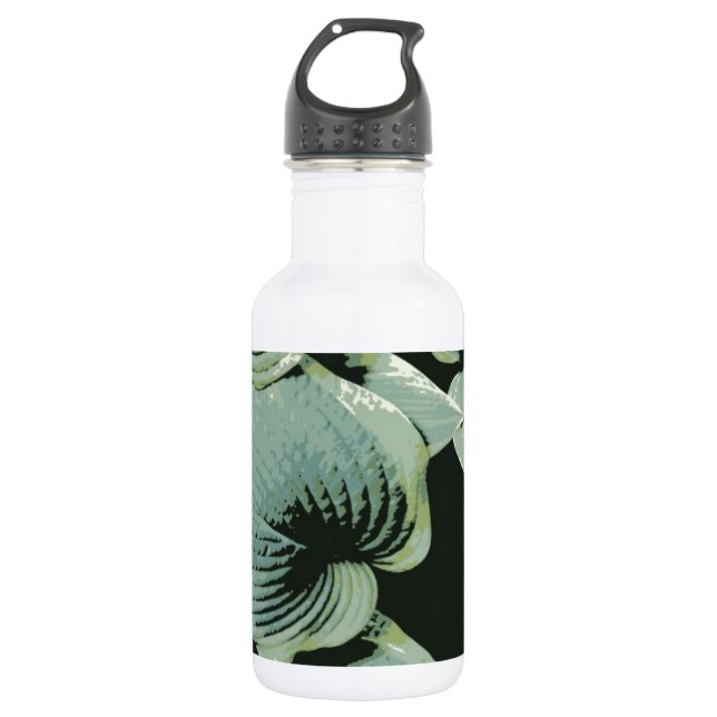 Bouteille D'eau En Acier Inoxydable Hosta vert de feuille (Devant)
