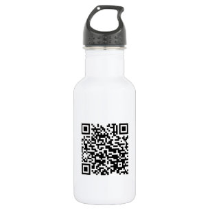 Bouteille D'eau En Acier Inoxydable I Love Laos (Khoy Huk Lao) Drapeau QR Code   Geek 