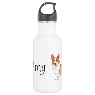 Bouteille D'eau En Acier Inoxydable I Love my Pembroke Welsh Corgi