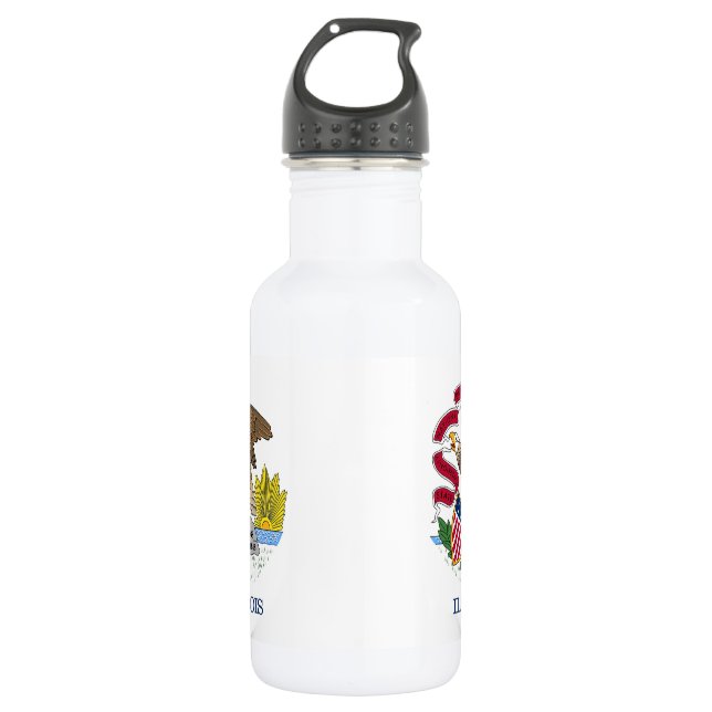Bouteille D'eau En Acier Inoxydable Illinois State Flag Liberty Bottle (Devant)