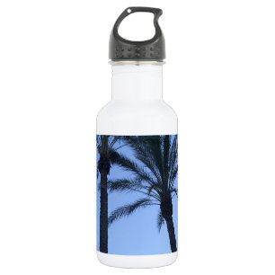 Bouteille D'eau En Acier Inoxydable Impression photo Twin Palm Tree