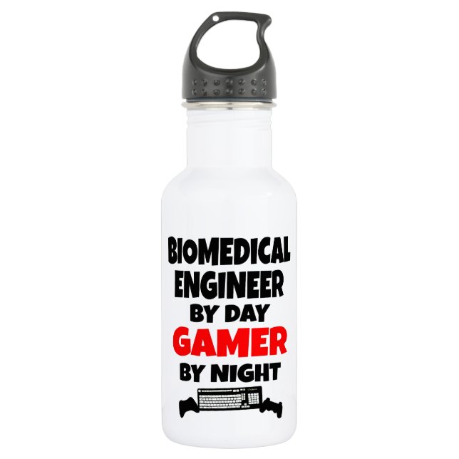 Bouteille D'eau En Acier Inoxydable Ingénieur biomédical Gamer (Devant)