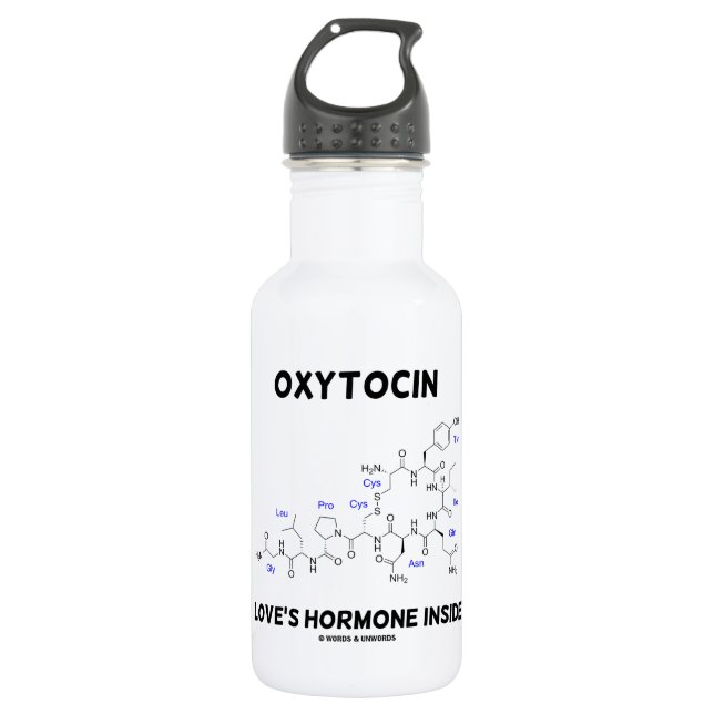 Bouteille D'eau En Acier Inoxydable Intérieur de l'hormone de l'amour d'oxytocine (Devant)