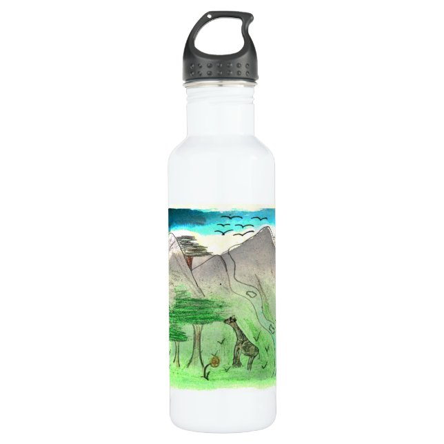 Bouteille D'eau En Acier Inoxydable International de CTC - paysage (Devant)