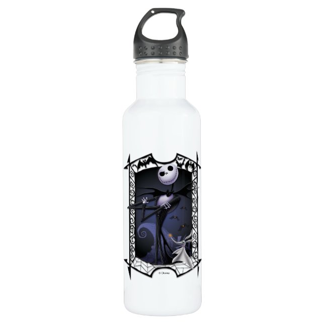 Bouteille D'eau En Acier Inoxydable Jack Skellington| Roi d'Halloweentown (Devant)