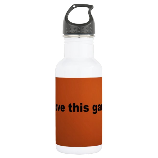 Bouteille D'eau En Acier Inoxydable J'aime les footballs américains.png (Devant)
