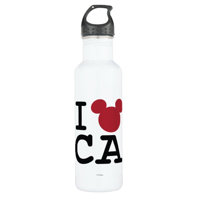 Bouteille D'eau En Acier Inoxydable J'aime Mickey | California Disneyland (Devant)