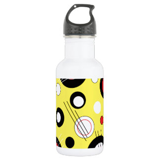 Bouteille D'eau En Acier Inoxydable Jaune de polka