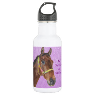 Bouteille D'eau En Acier Inoxydable Je monterais plutôt ! Cheval