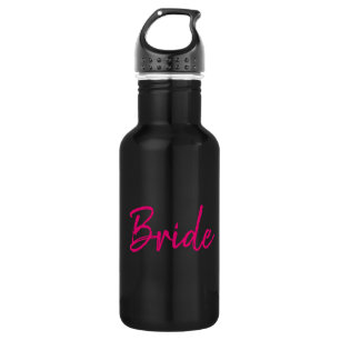 Bouteille D'eau En Acier Inoxydable Jolie mariée rose et noire